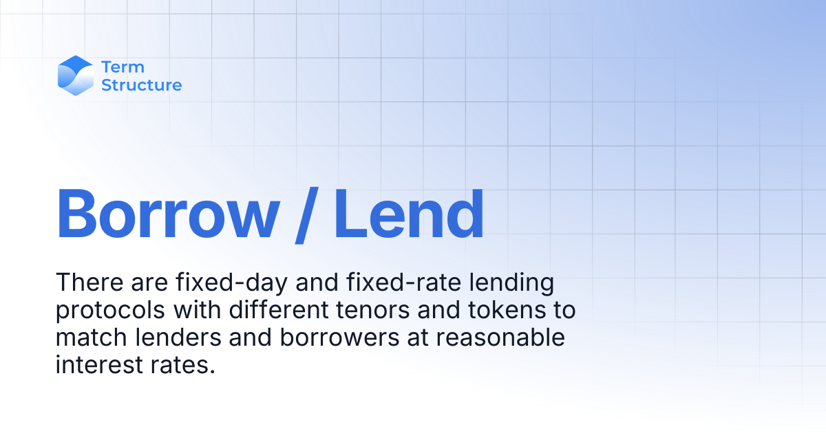Borrow / Lend | Term Structure Tutorials